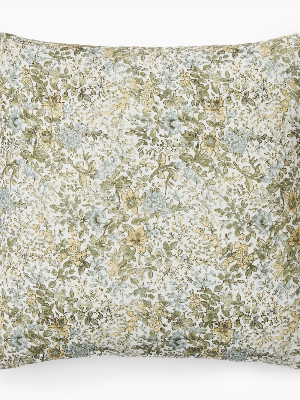 West Elm Green and Cream Floral Wall Tapestry